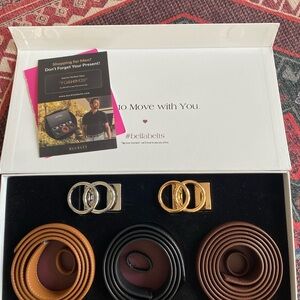 Bella Belt Bundle Set with Gold and Silver Buckles